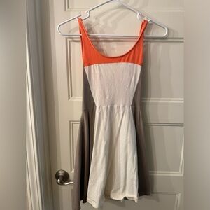 Express multi-color skater dress